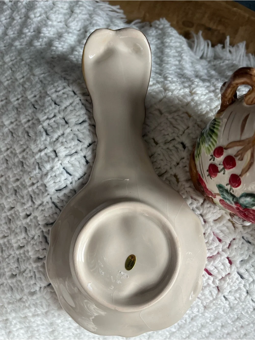 Christmas Traditions Red Cardinal Bird Sugar Bowl, Creamer Set and Spoon Rest